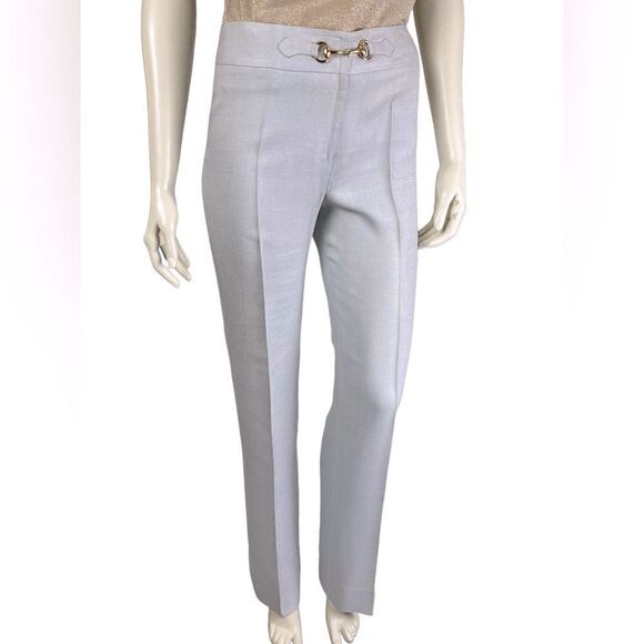 Stunning Vintage Alan Austin Co. Pale BluePants with Gold Fittings Good Cond. - Picture 6 of 8